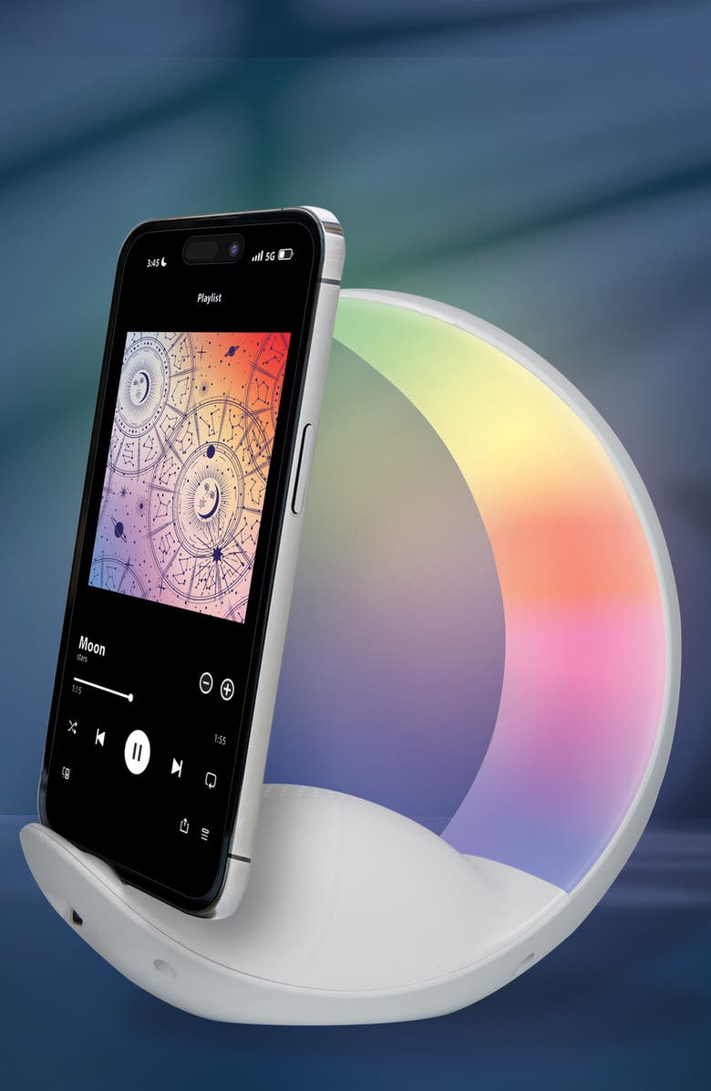 Innovibe Moon Shape Bluetooth Speaker, Alternate, color, White