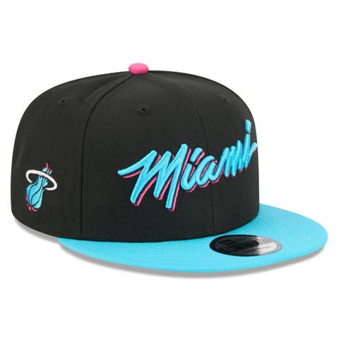 Men's New Era Black/Turquoise Miami Heat 2025/26 City Edition 9FIFTY Snapback Hat