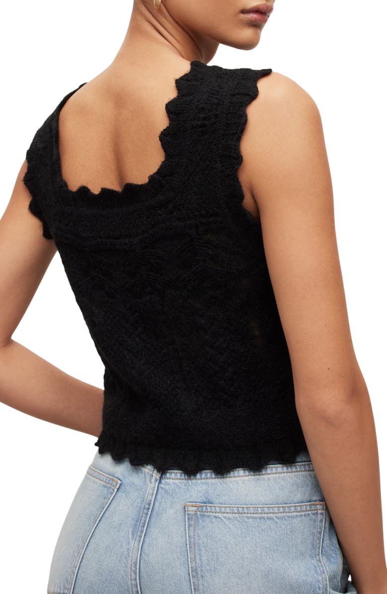 AllSaints Vanessa Crop Sweater Tank, Alternate, color,