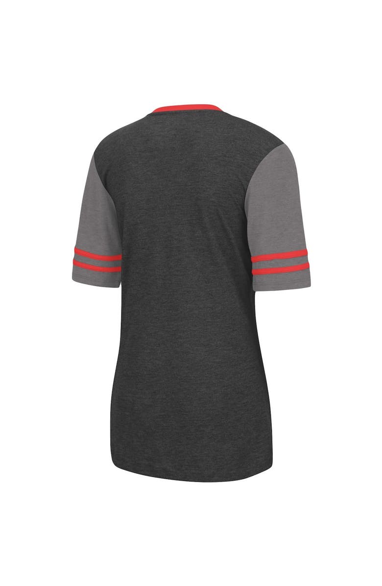 COLOSSEUM Women's Colosseum Black/Gray Texas Tech Red Raiders Cuba Libre Jersey T-Shirt, Alternate, color, 