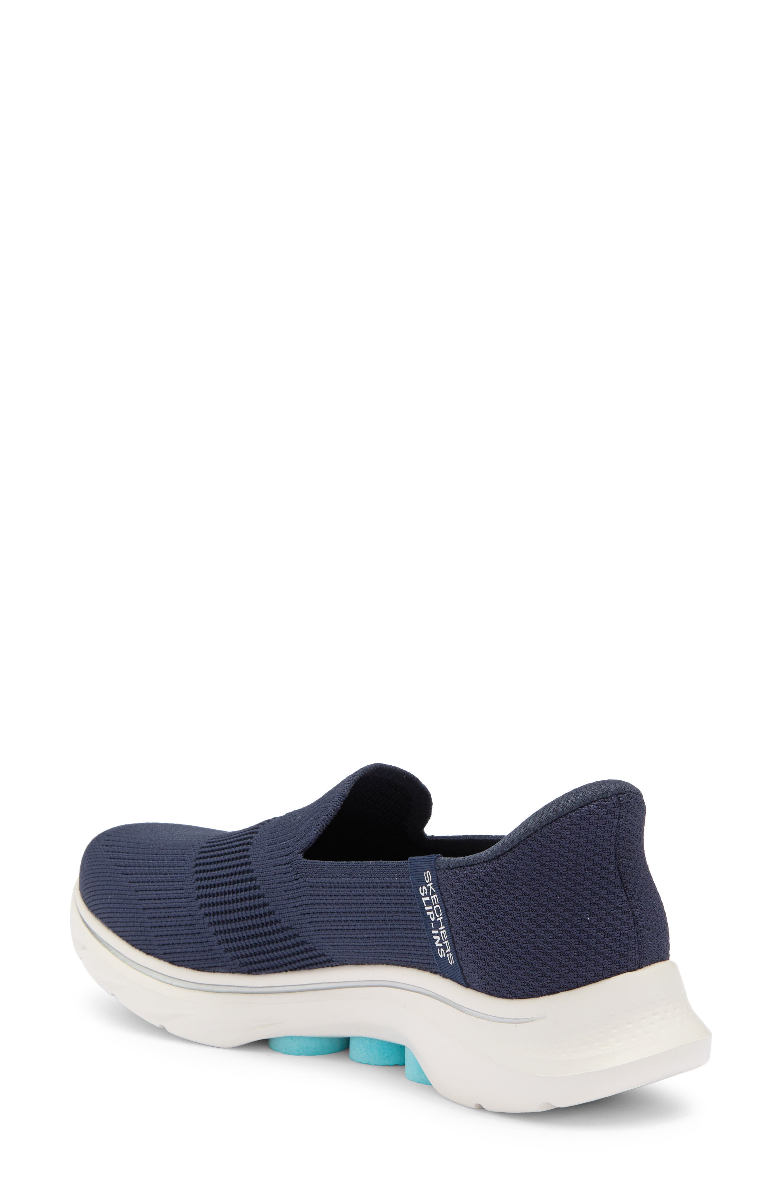 SKECHERS Go Walk 7 Slip-On Sneaker, Alternate, color, Navy/ Aqua