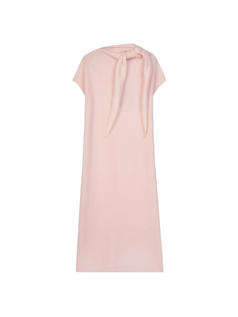 Cashmere Tie-Neck Dress