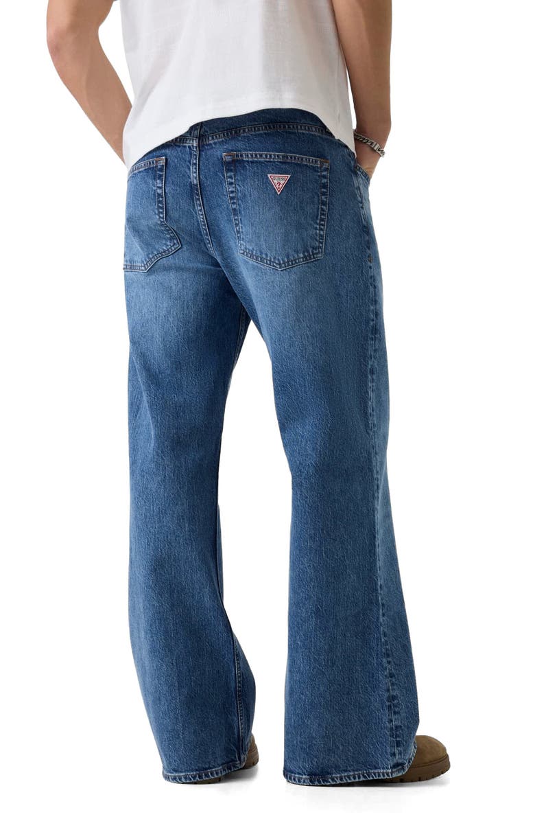 GUESS GJ Relaxed Bootcut Jeans, Alternate, color, Blue