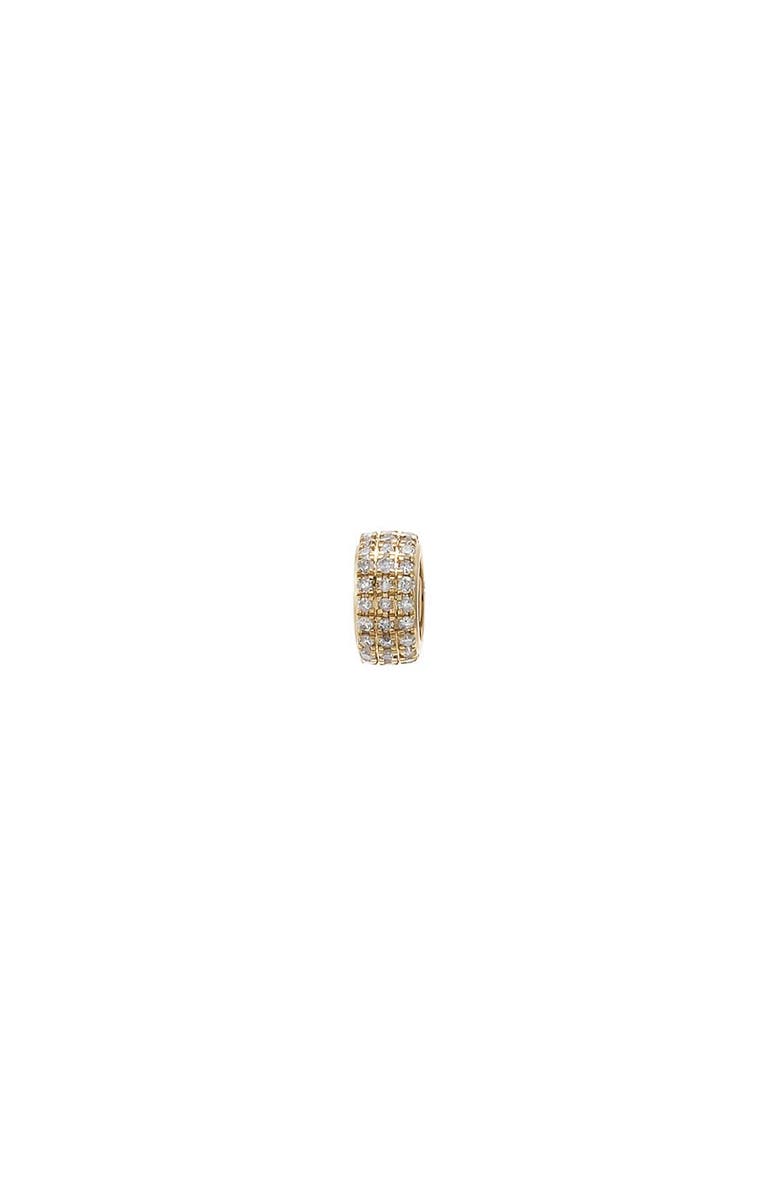 BY ADINA EDEN Diamond Wide Pave Rondelle Charm 14K, Main, color, 14K Gold