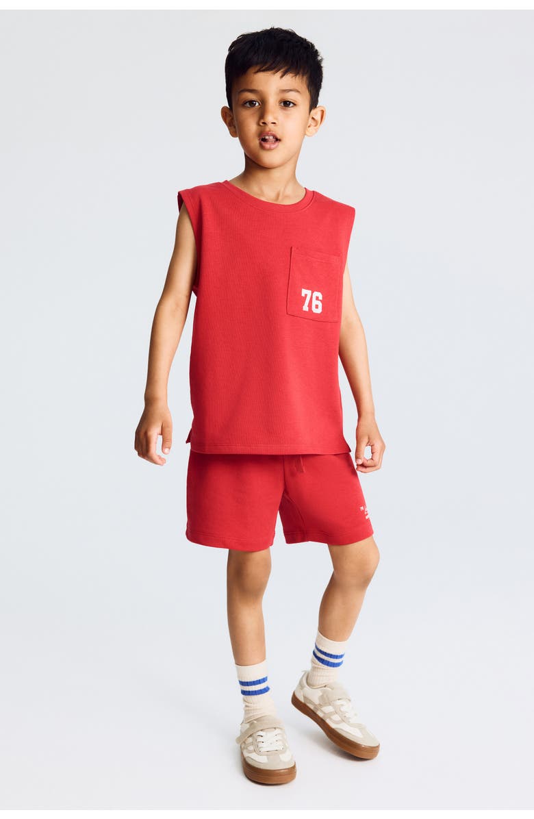 H&M 2-piece Sweatshirt Set, Main, color, Red/76