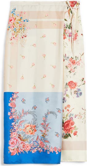 【送料&関税込】Weekend Max Mara Peggi Printed Silk Wrap Ski Weekend Max Mara Peggi Mix Print Silk Wrap Skirt | Nordstrom