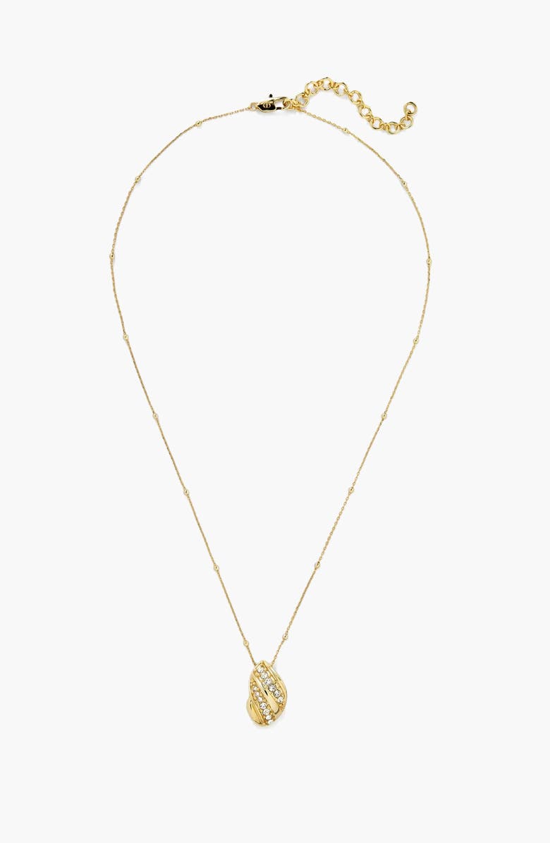 YOJ Twerto Mini Necklace In Gold & Crystals, Alternate, color, Gold