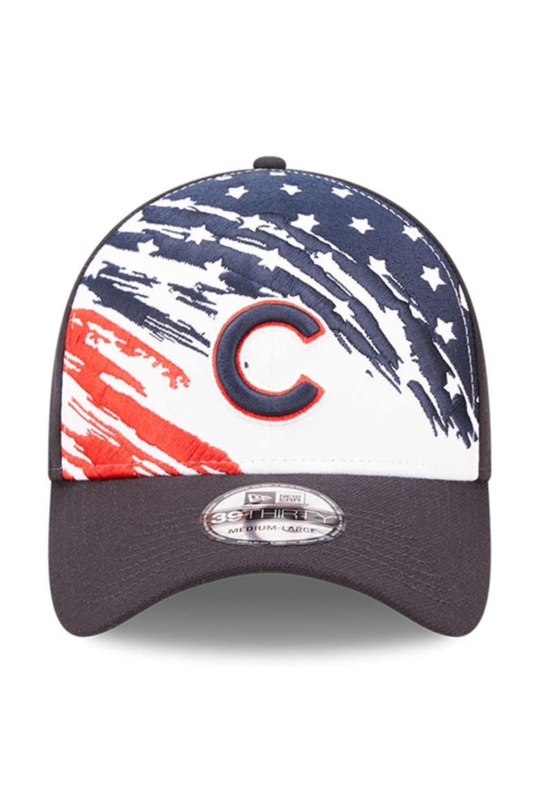 Men's New Era Navy Chicago Cubs 2022 4th of July 39THIRTY Flex Hat, Alternate, color, Navy