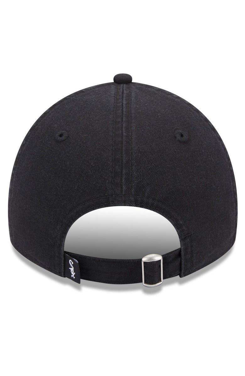 New Era Women's New Era Black Chicago White Sox Leaves 9TWENTY Adjustable Hat, Alternate, color, 