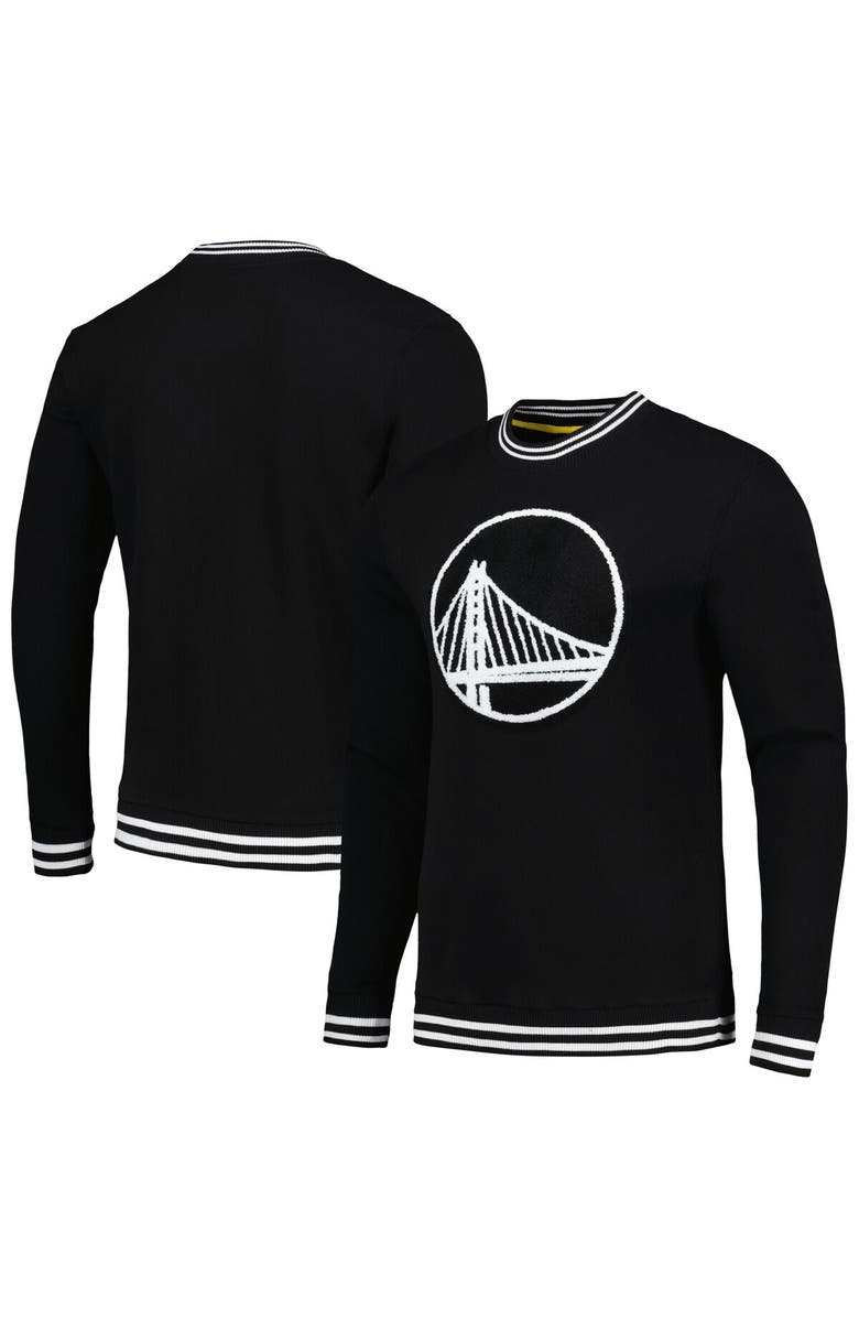 Stadium Essentials Men's Stadium Essentials Black Golden State Warriors Club Level Pullover Sweatshirt, Alternate, color, Black
