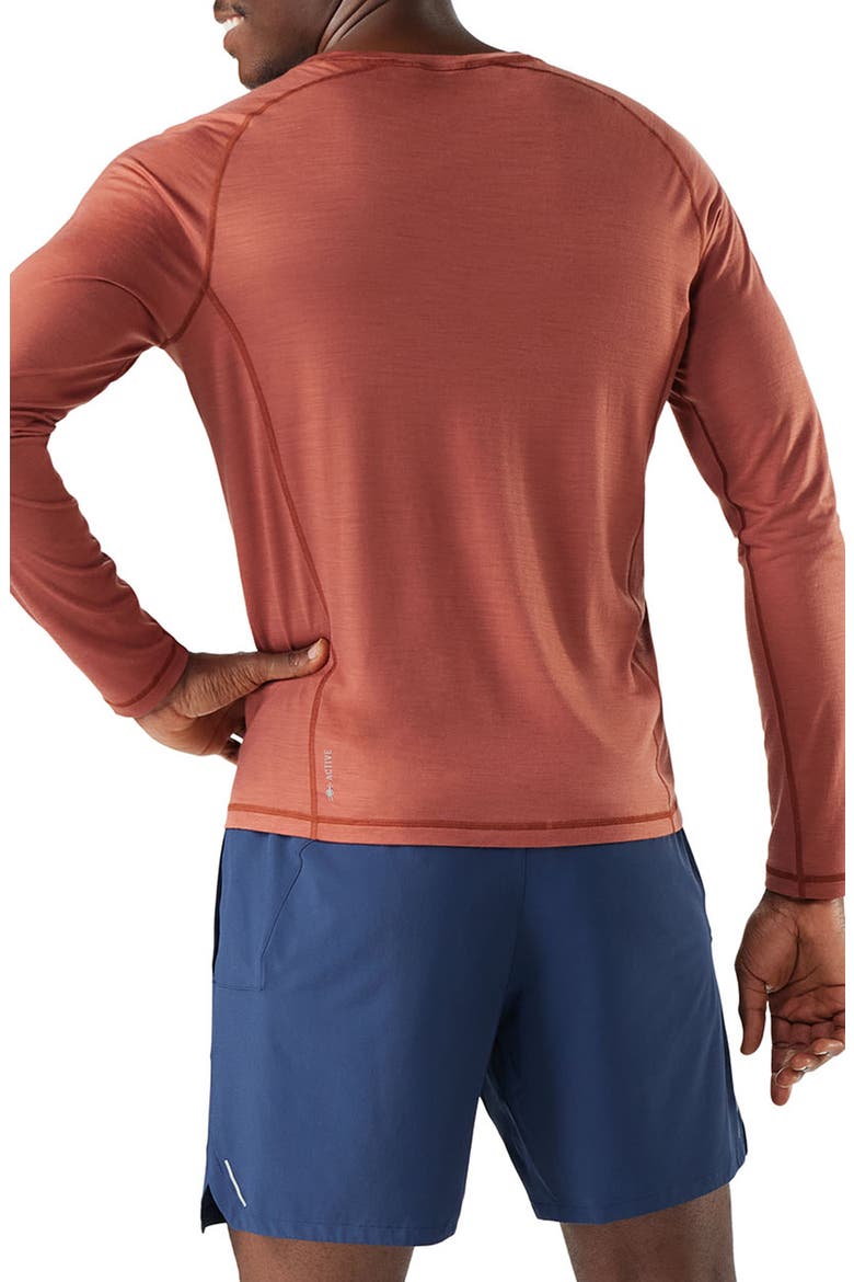 Active Ultralite Performance Long Sleeve T-Shirt, Alternate, color, BURNT SIENNA