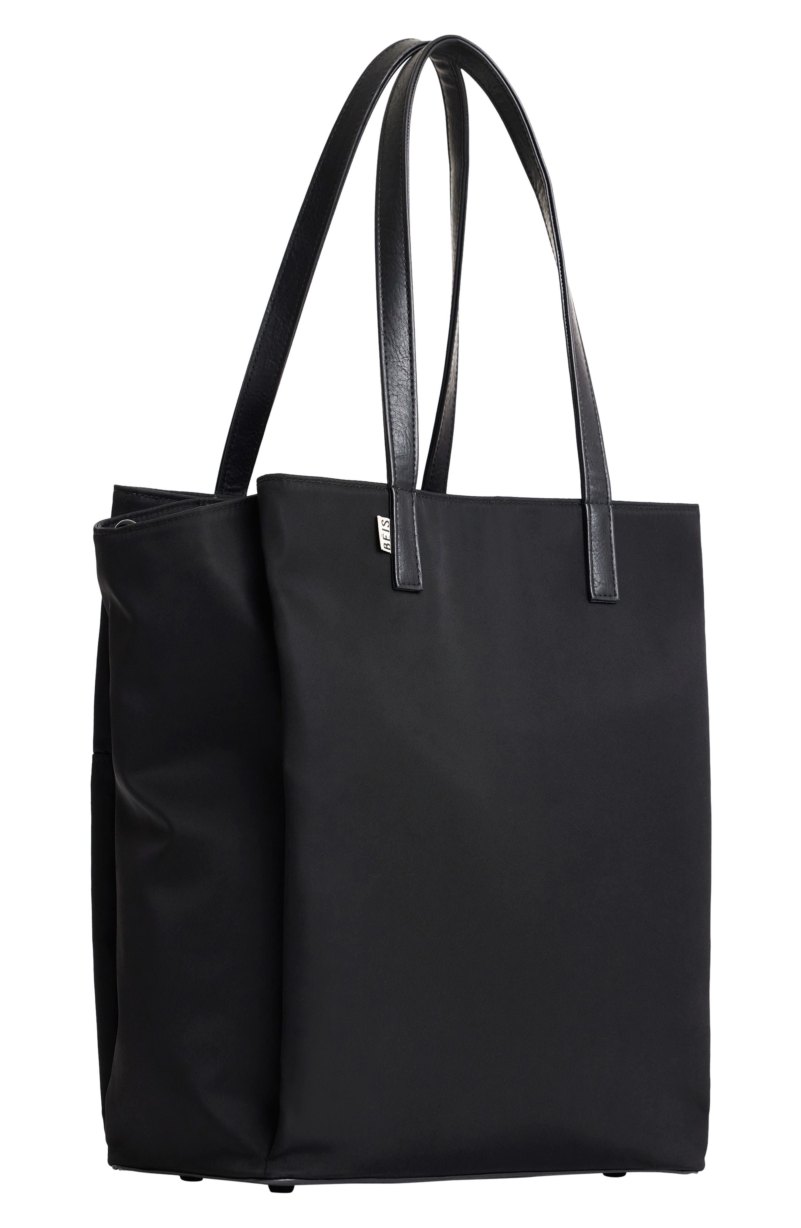 Béis The Commuter Tote, Alternate, color, Black
