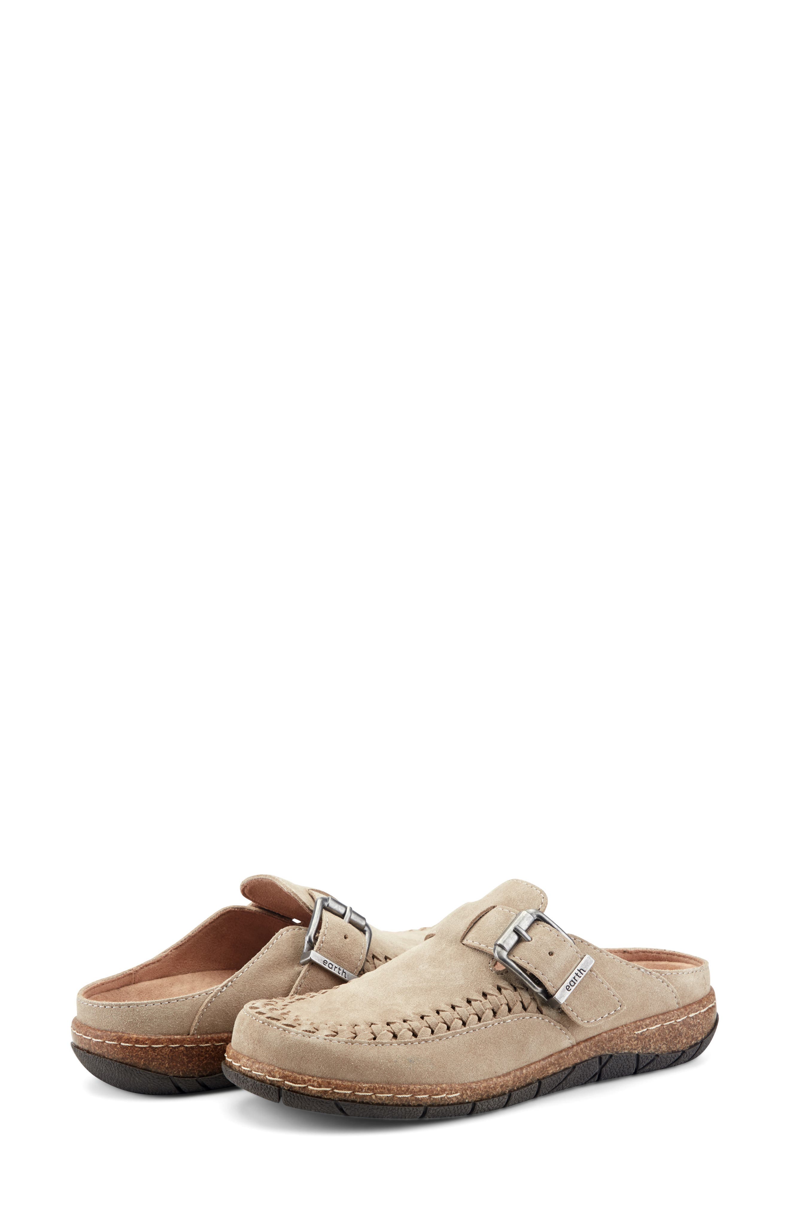 Eileen Suede Clog, Alternate, color, TAUPE