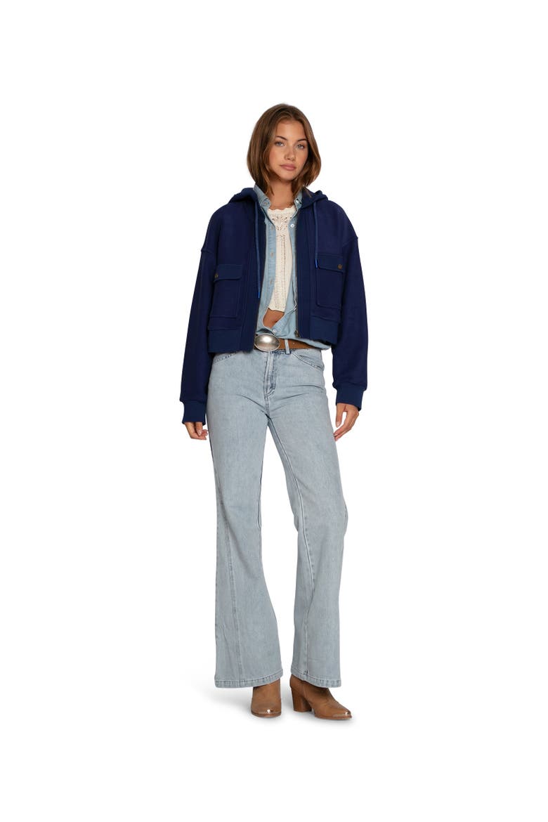 Fireside Cropped Utility Zip Jacket, Alternate, color, Navy
