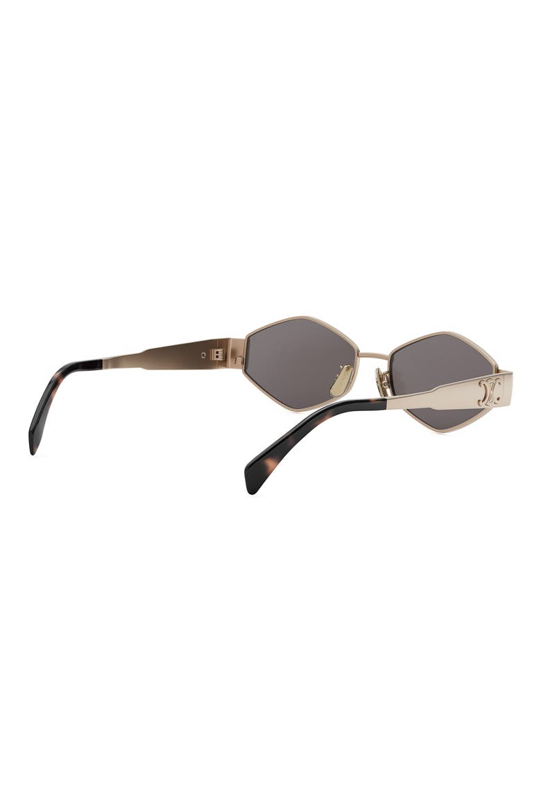Triomphe 54mm Geometric Sunglasses, Alternate, color, SHINY ROSE GOLD / SMOKE