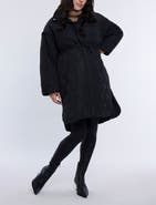 MOTHERHOOD MATERNITY Woven Full-Zip Long Sleeve Quilted Puffer Jacket