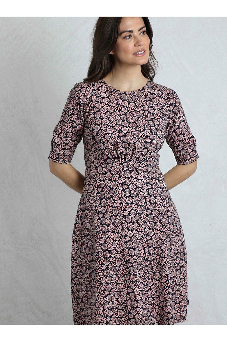 Cassandra Jersey Swing Dress, Alternate, color, Tea Rose