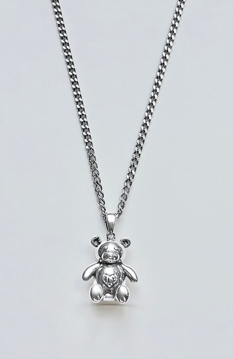 Teddy Pendant Chain Necklace