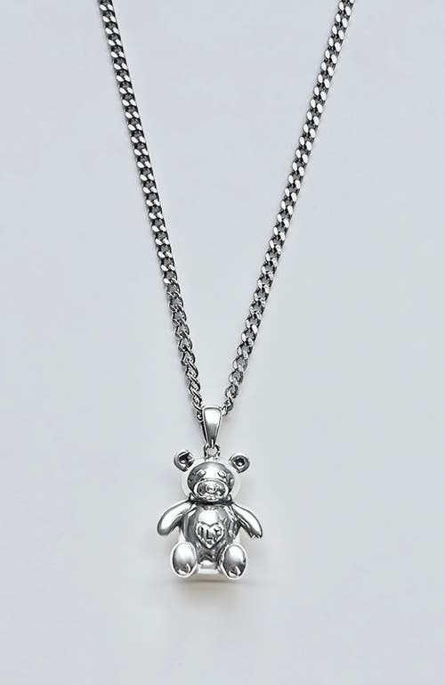 Rimor Jewelry Teddy Pendant Chain Necklace In Silver