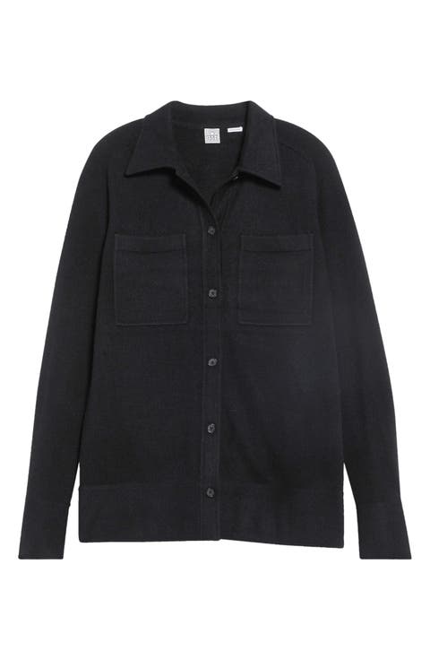 Cashmere Button Down Knit Shirt