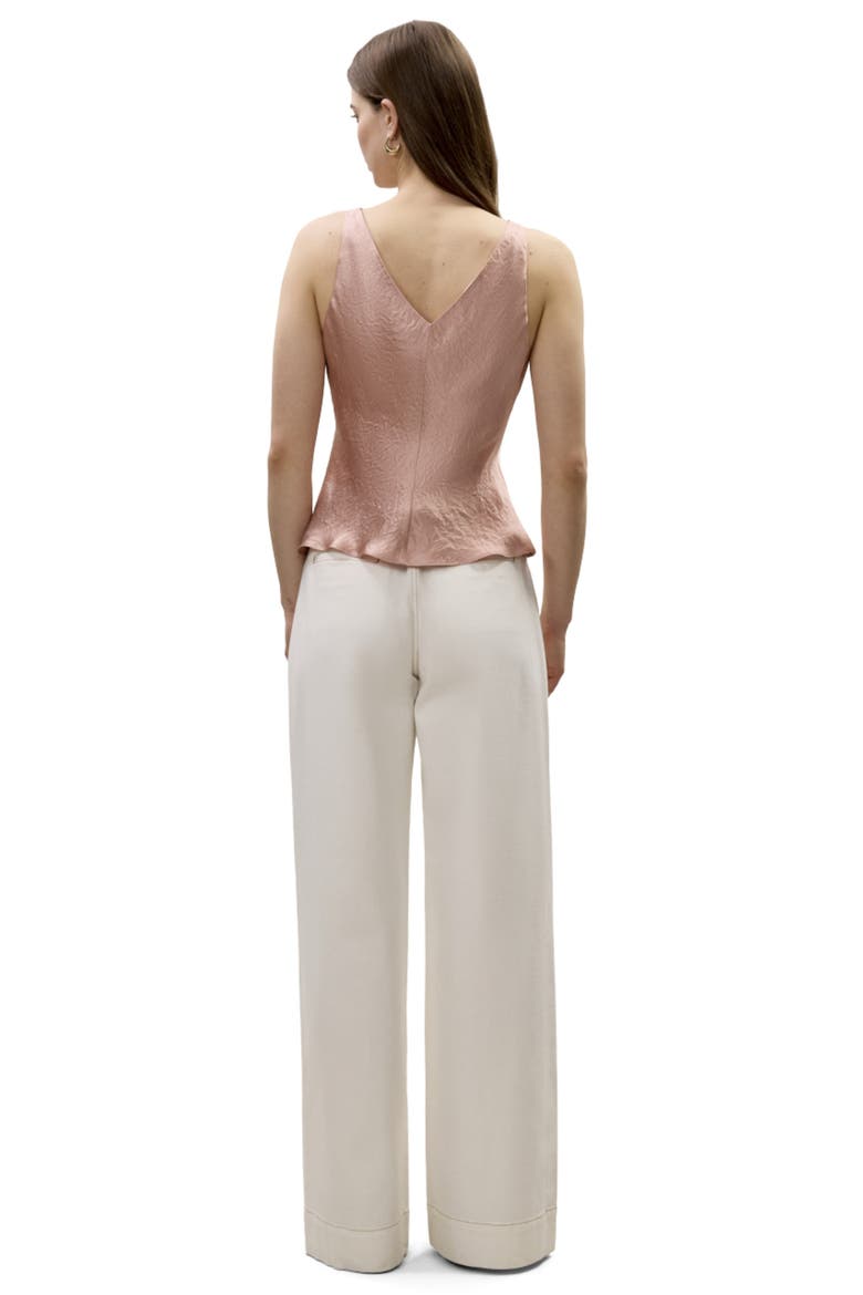 Hollis Satin Tank, Alternate, color, Rouge