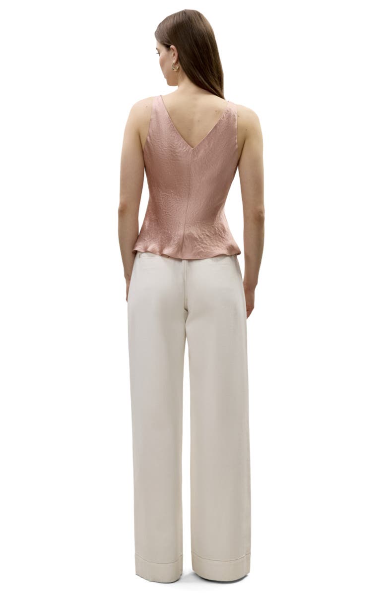 Rebecca Taylor Hollis Satin Tank, Alternate, color, Rouge