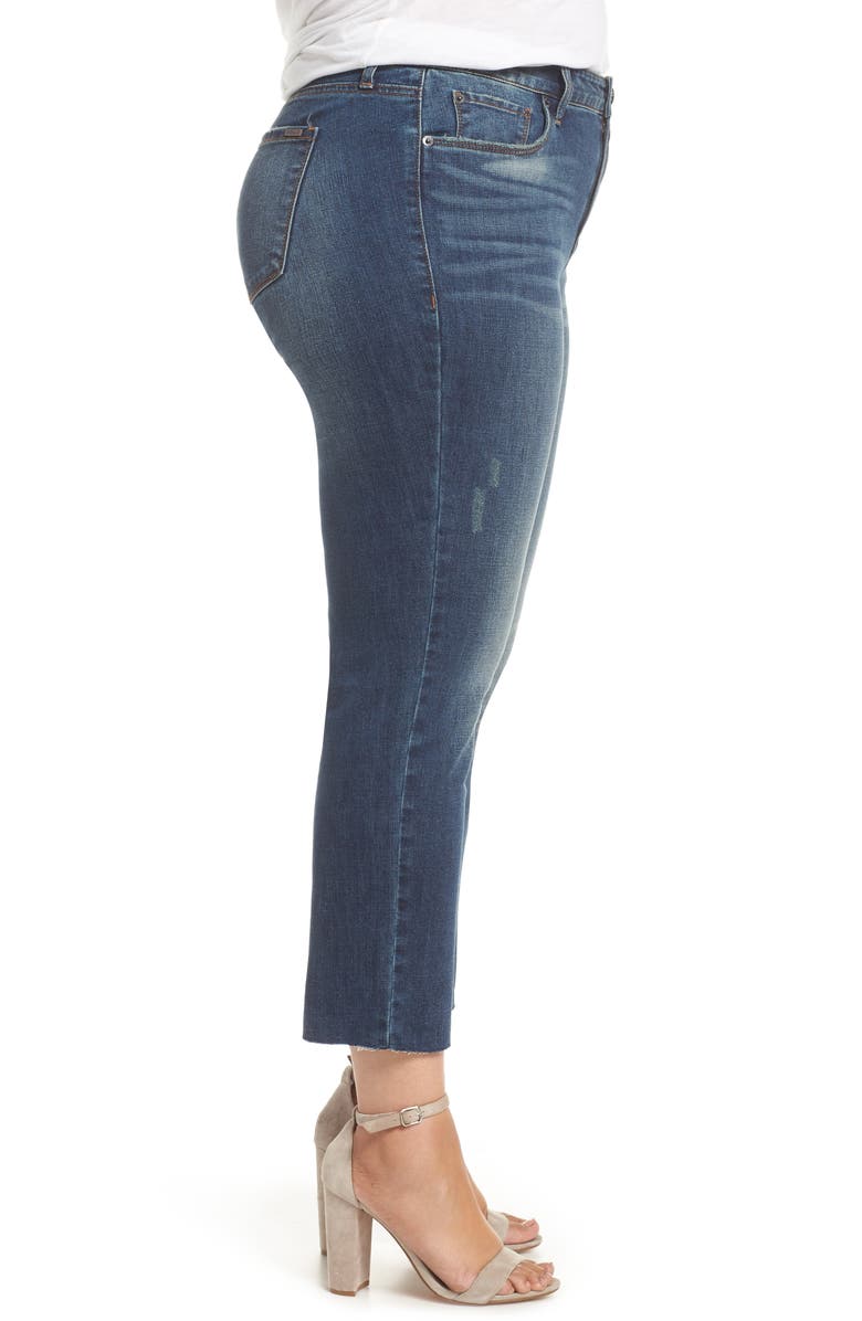 STS Blue Cara Cuffed Slim Straight Jeans, Alternate, color,