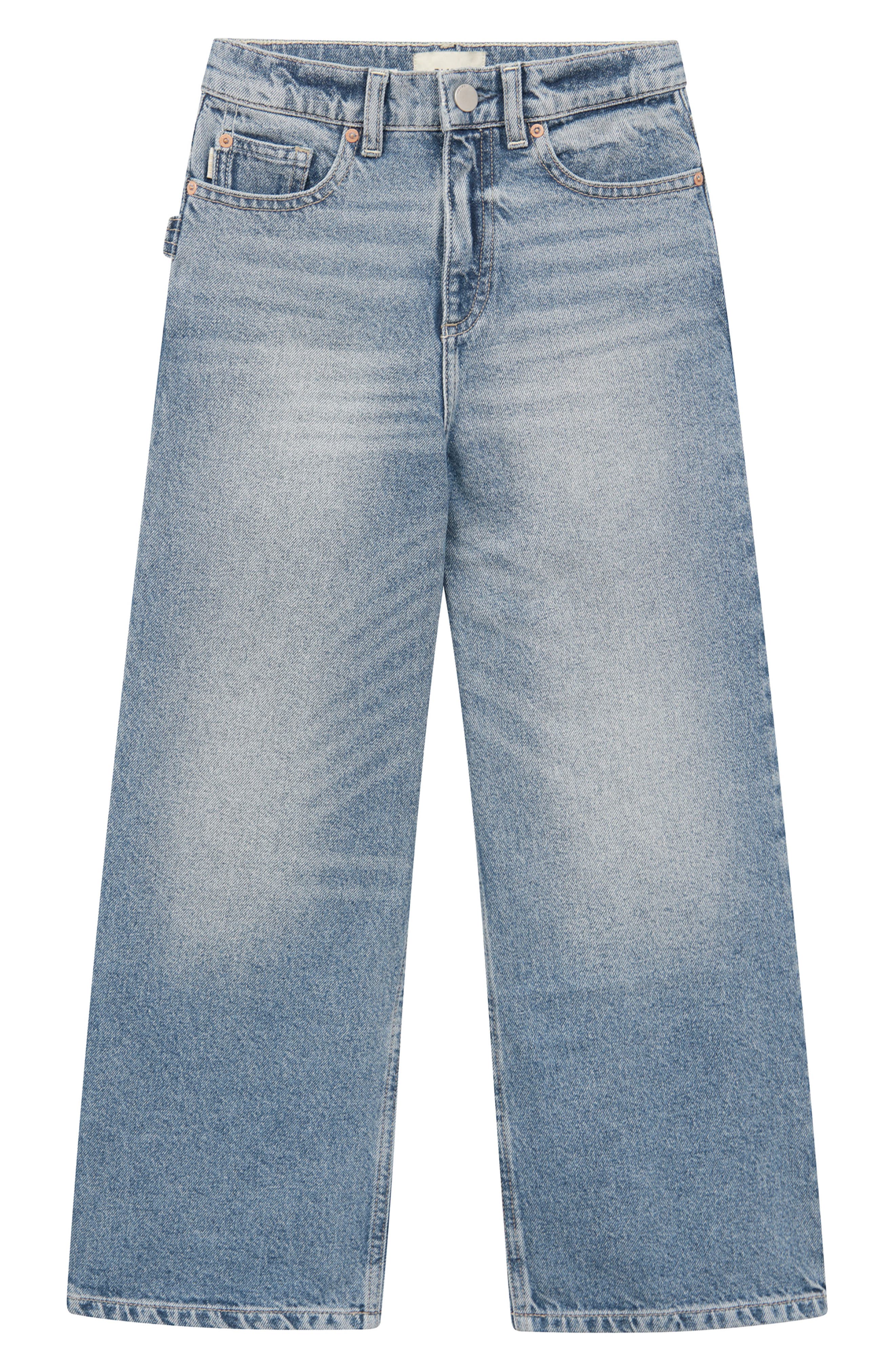 DL1961 Kids' Zeke Wide Leg Jeans