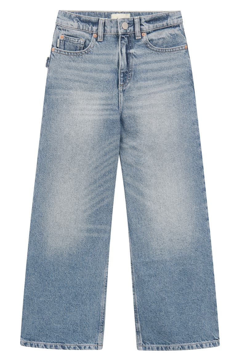 Kids' Zeke Wide Leg Jeans, Main, color, AGED MID