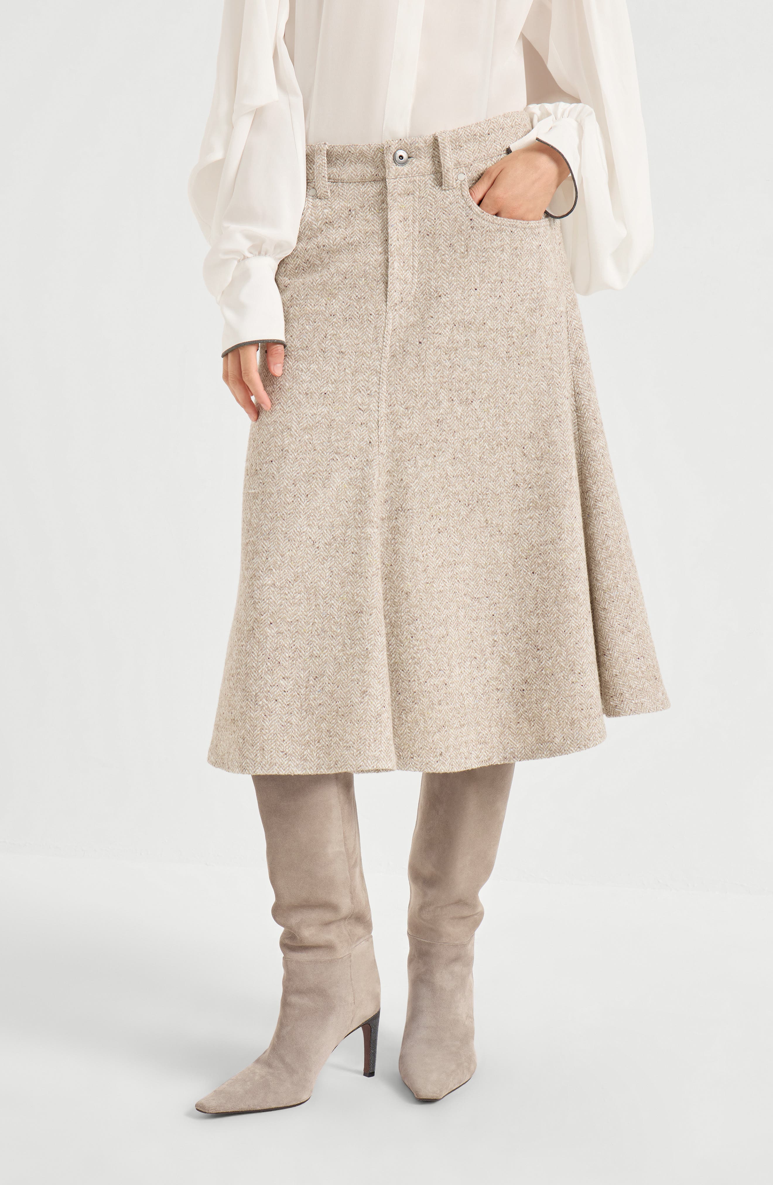 Five-pocket flute skirt - image 2