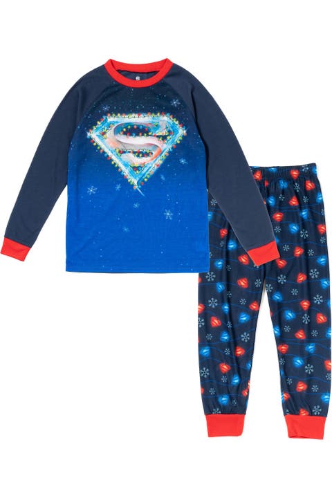 Justice League Superman Holiday 2-Piece Pajama Set