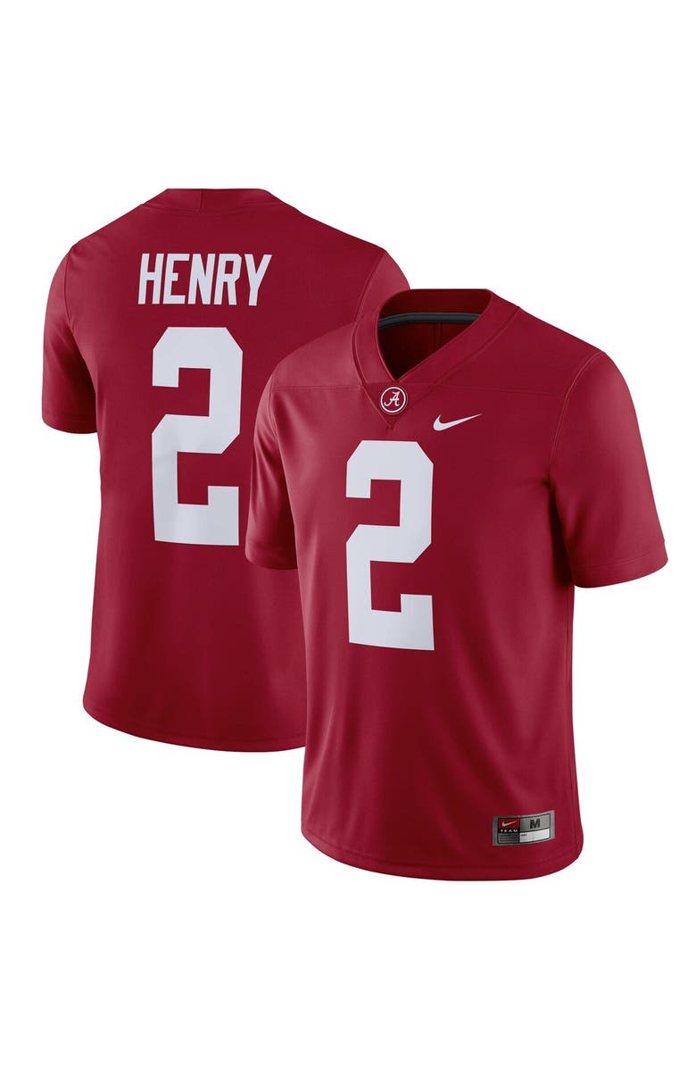 Nike Men's Nike Derrick Henry Crimson Alabama Crimson Tide Alumni Player Game Jersey, Main, color, 