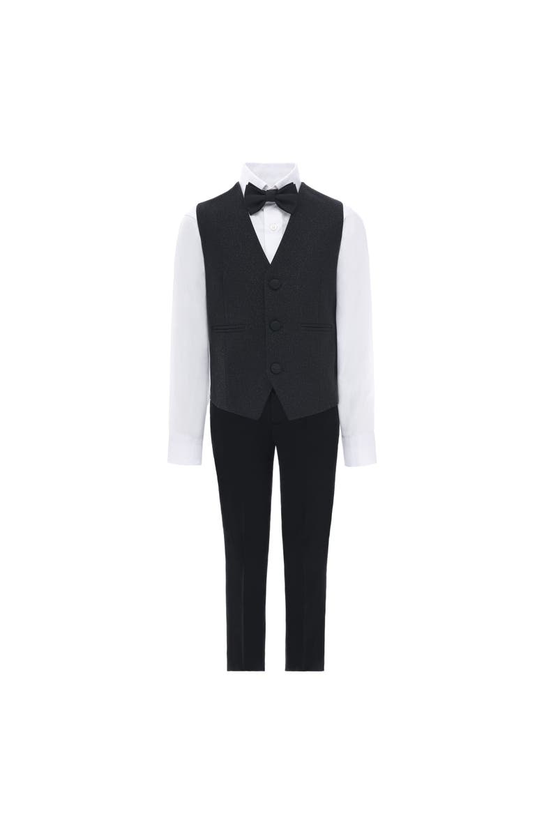 MOUSTACHE Glitter Lapel Suit, Alternate, color, Black