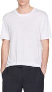 SANDRO Certified linen T-shirt