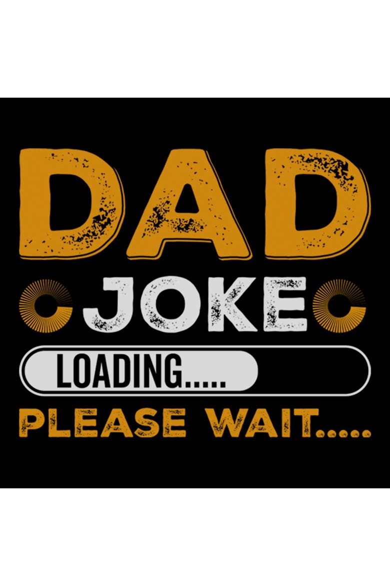 Men's Lost Gods Dad Joke Loading  Graphic T-Shirt, Alternate, color, Black