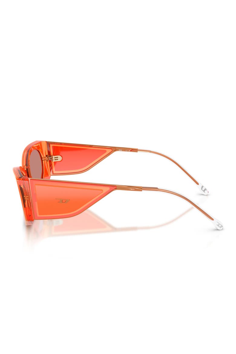 54mm Cat Eye Sunglasses, Alternate, color, BILAYER ORANGE / ROSE GOLD
