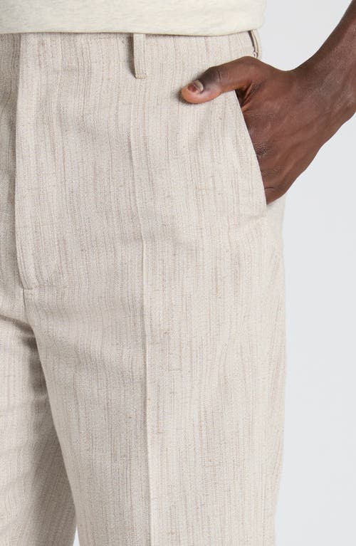 Bottega Veneta Textured Viscose Trousers In Gray