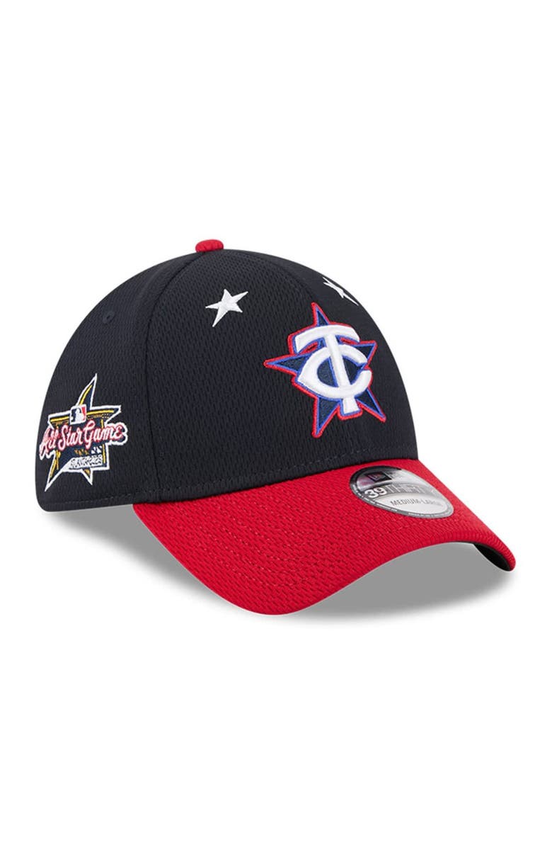 New Era Men's New Era Navy/Red  Minnesota Twins 2025 MLB All-Star Game Workout 39THIRTY Flex Hat, Main, color, Navy