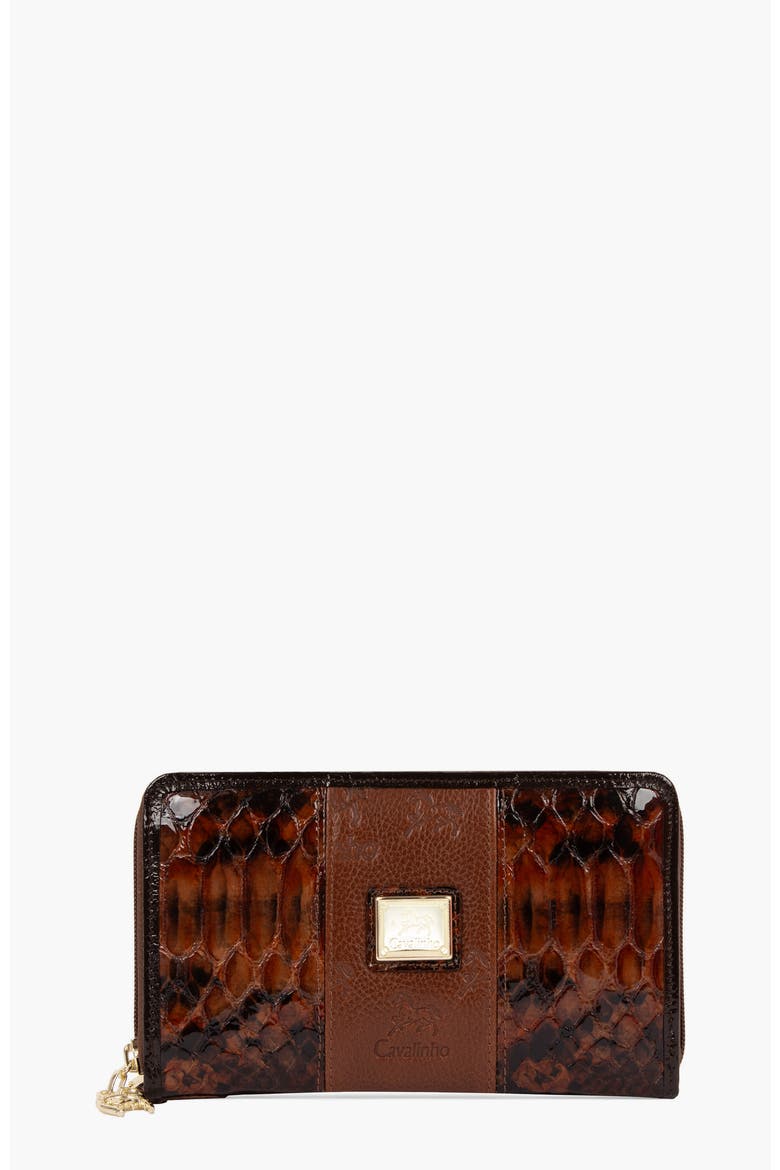 Honor Leather Wristlet Wallet 213, Main, color, Camel Brown