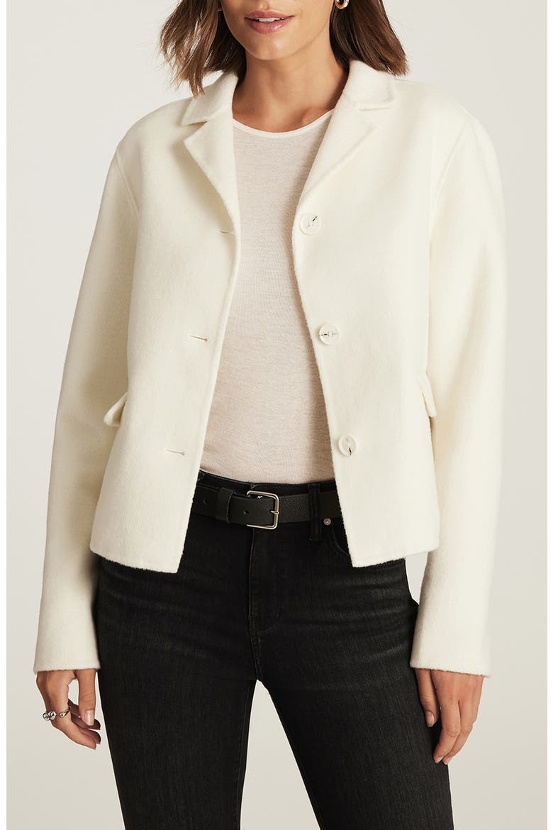 Coconut Milk Wool Blend Jacket, Main, color, COCONUT MILK