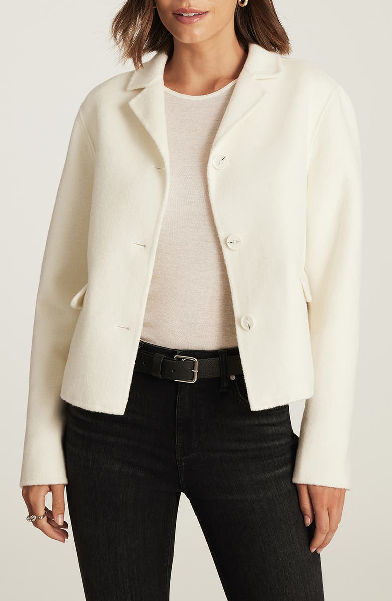 Mavi Jeans Coconut Milk Wool Blend Jacket, Main, color, 