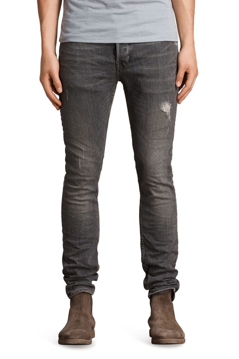 Raveline Skinny Fit Jeans, Main, color, GREY