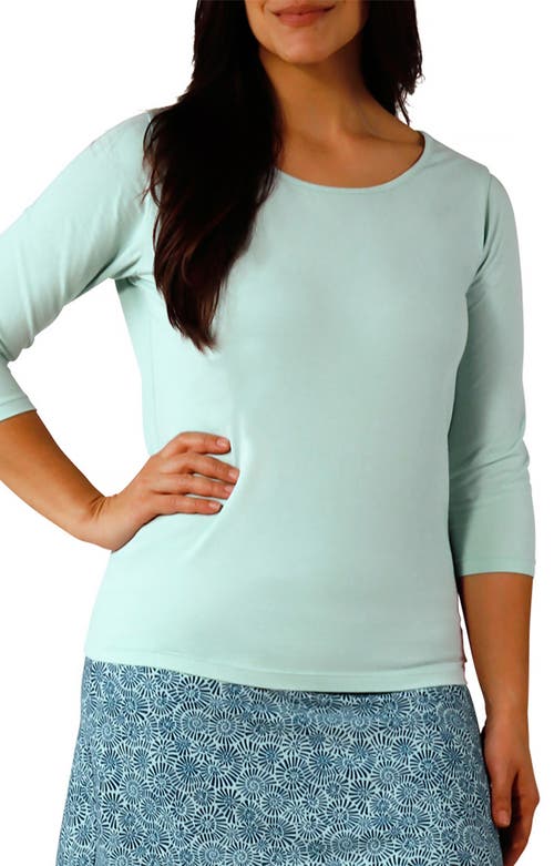UV Skinz 3/4 Sleeve Scoop Neck R&R Tee in Dewdrop  product