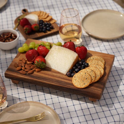 Twine Acacia Footed Serving Board In Wood
