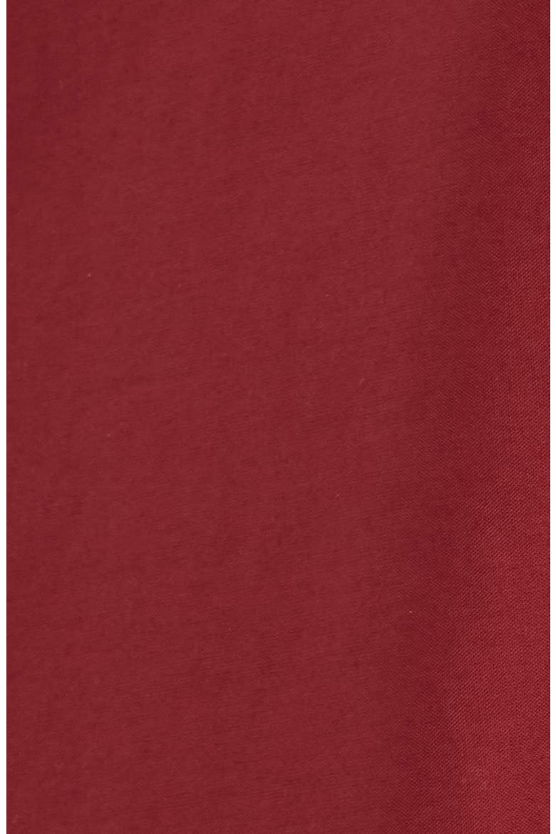 Simone Ruched Waist Cotton Midi Skirt, Alternate, color, PORTO RED