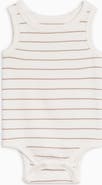 Colored Organics Organic Cotton Jett Ribbed Tank Bodysuit