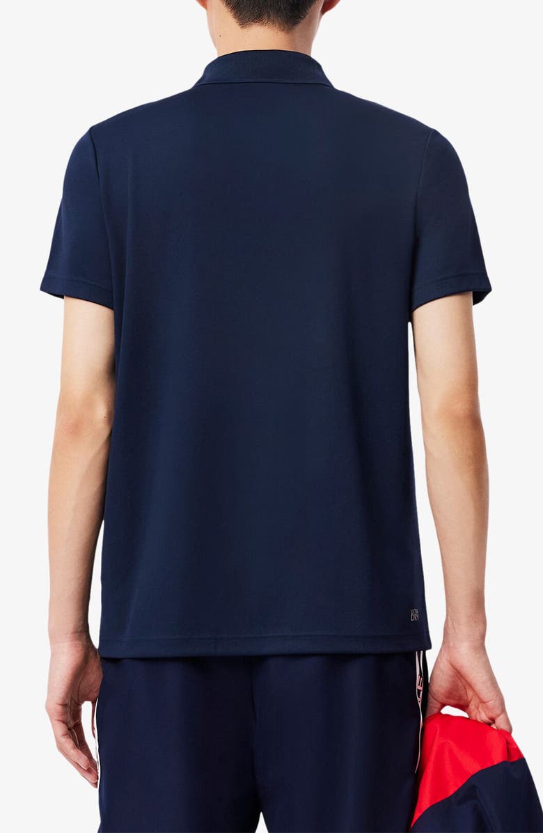 Lacoste Regular Fit Colorblock Performance Piqué Polo, Alternate, color, Navy Blue/ Navy Blue-White