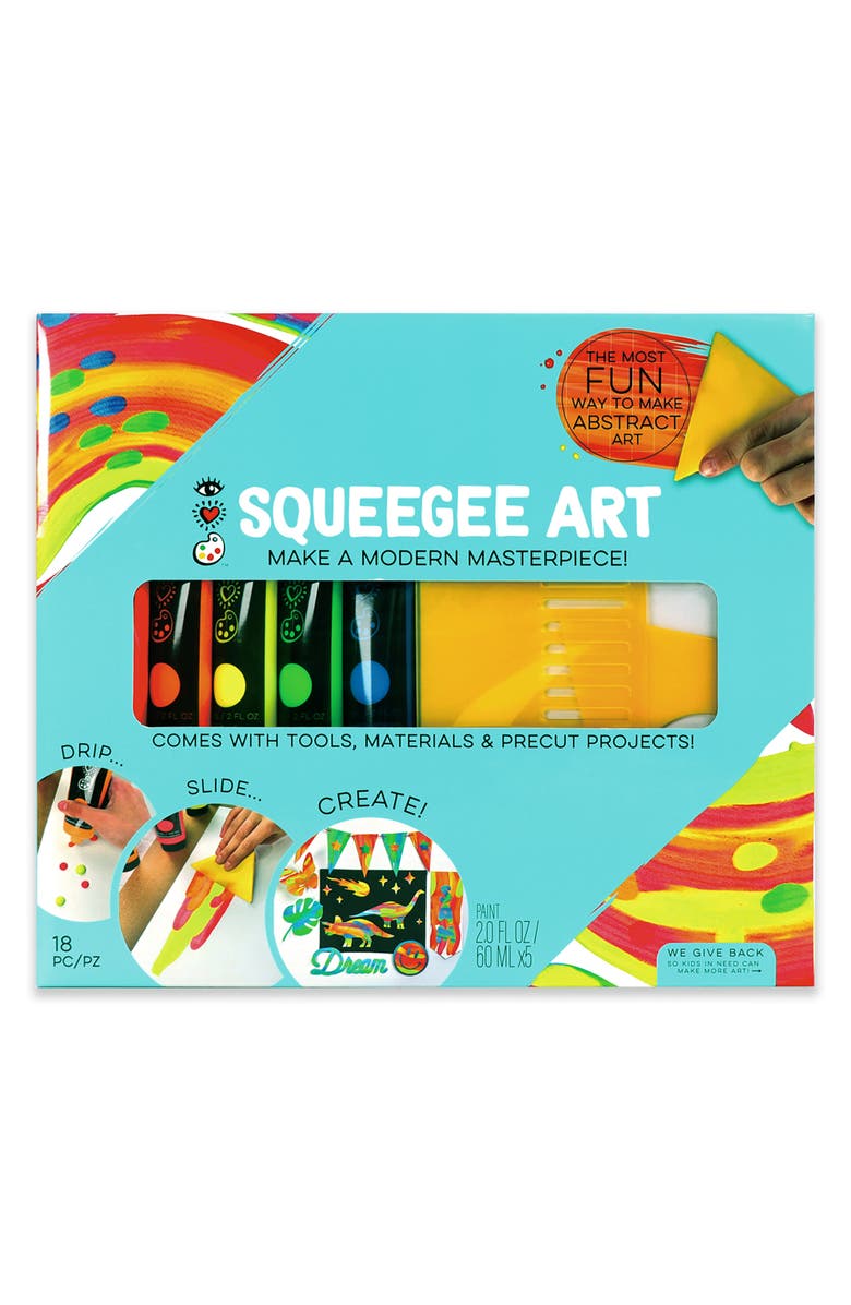 BRIGHT STRIPES Squeegee Art Kit, Main, color, Multi