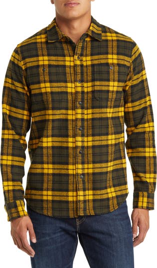 Schott NYC Two-Pocket Long Sleeve Flannel Button-Up Shirt Nordstrom