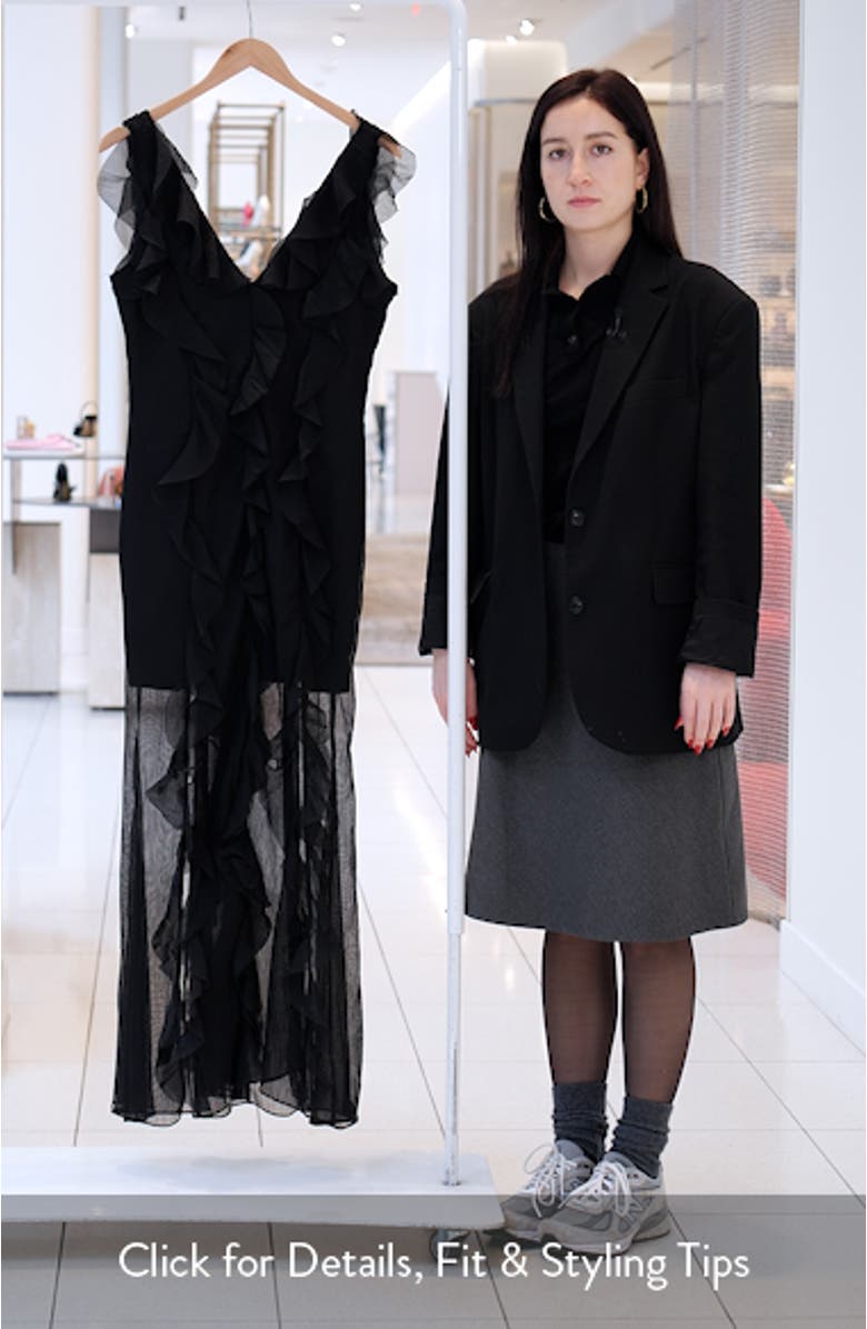 Louise Corisca Ruffle Maxi Dress, sales video thumbnail